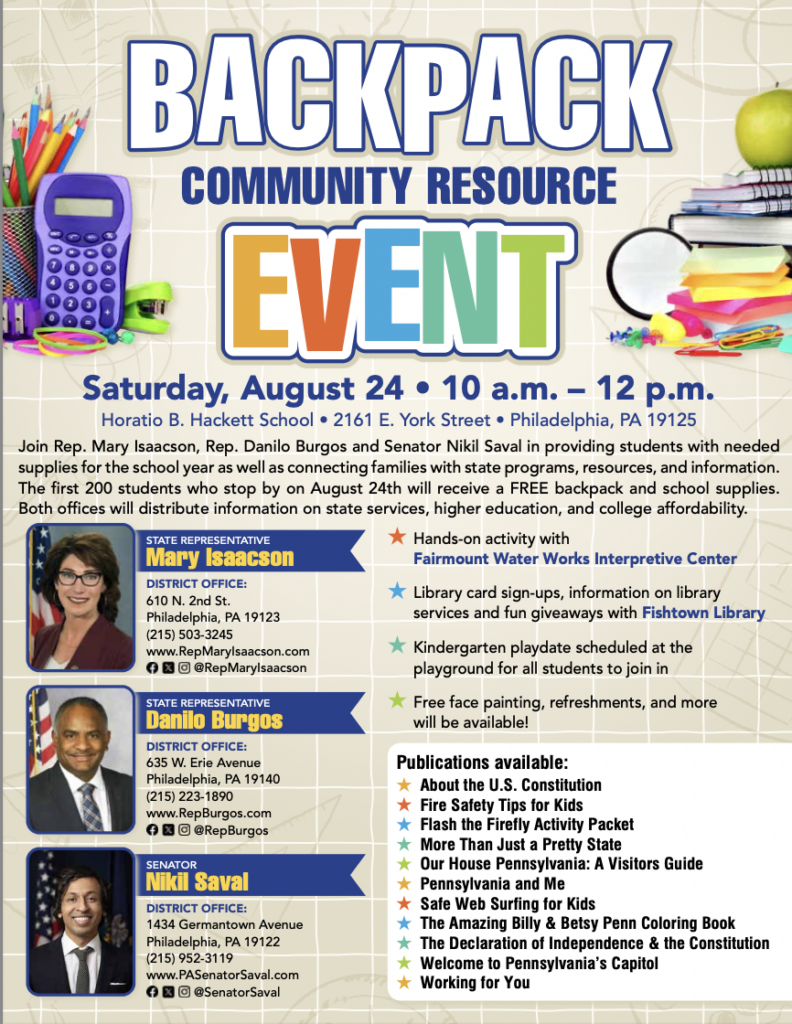 Back Pack Community Resource Fair