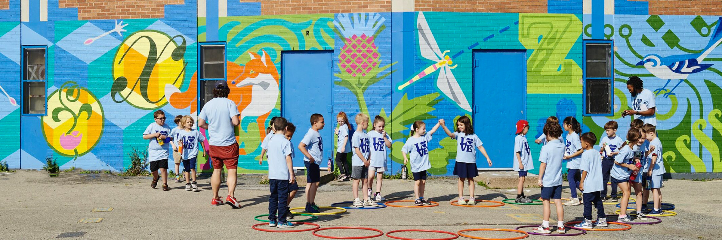 Horatio B. Hackett School mural